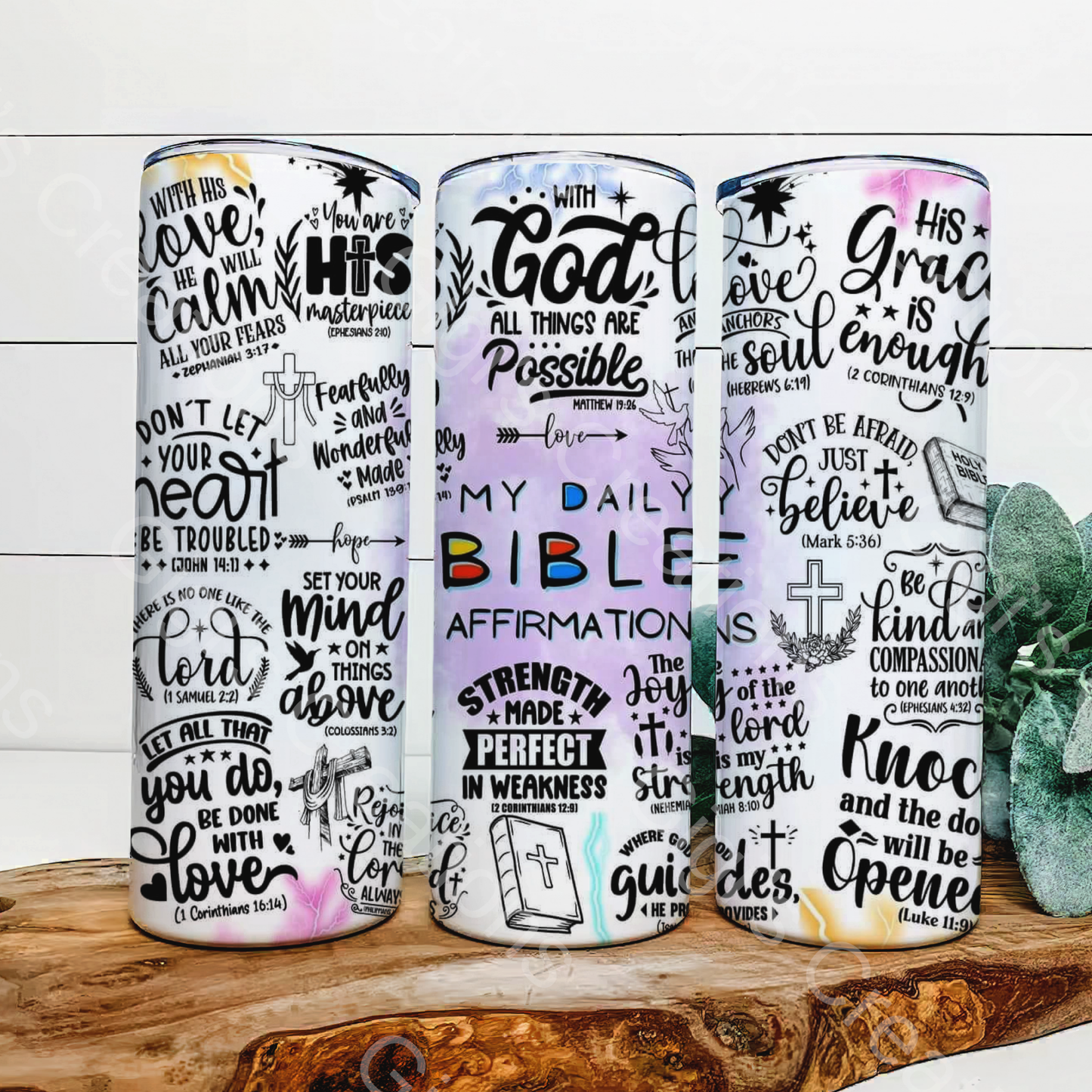 Bible affirmations 20 Oz tumbler