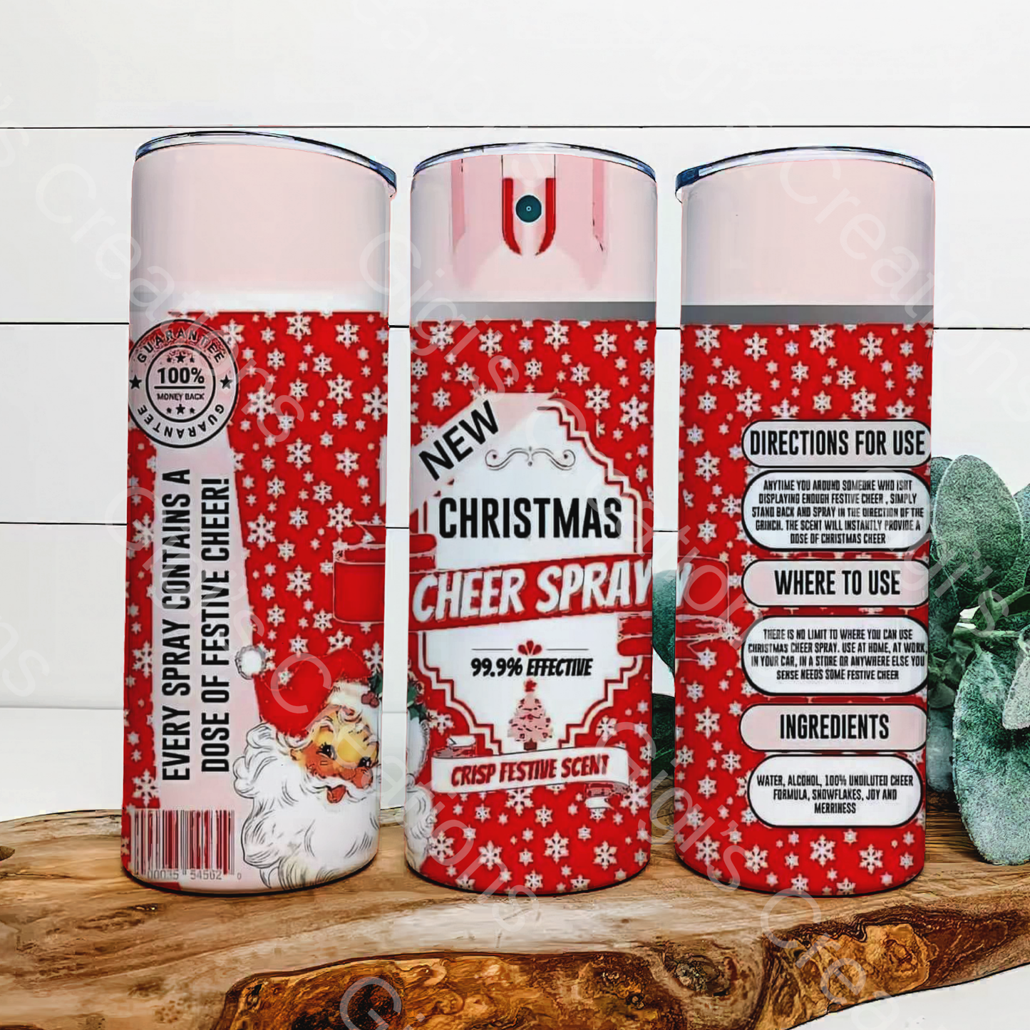 Christmas Spray 20 oz stainless tumbler