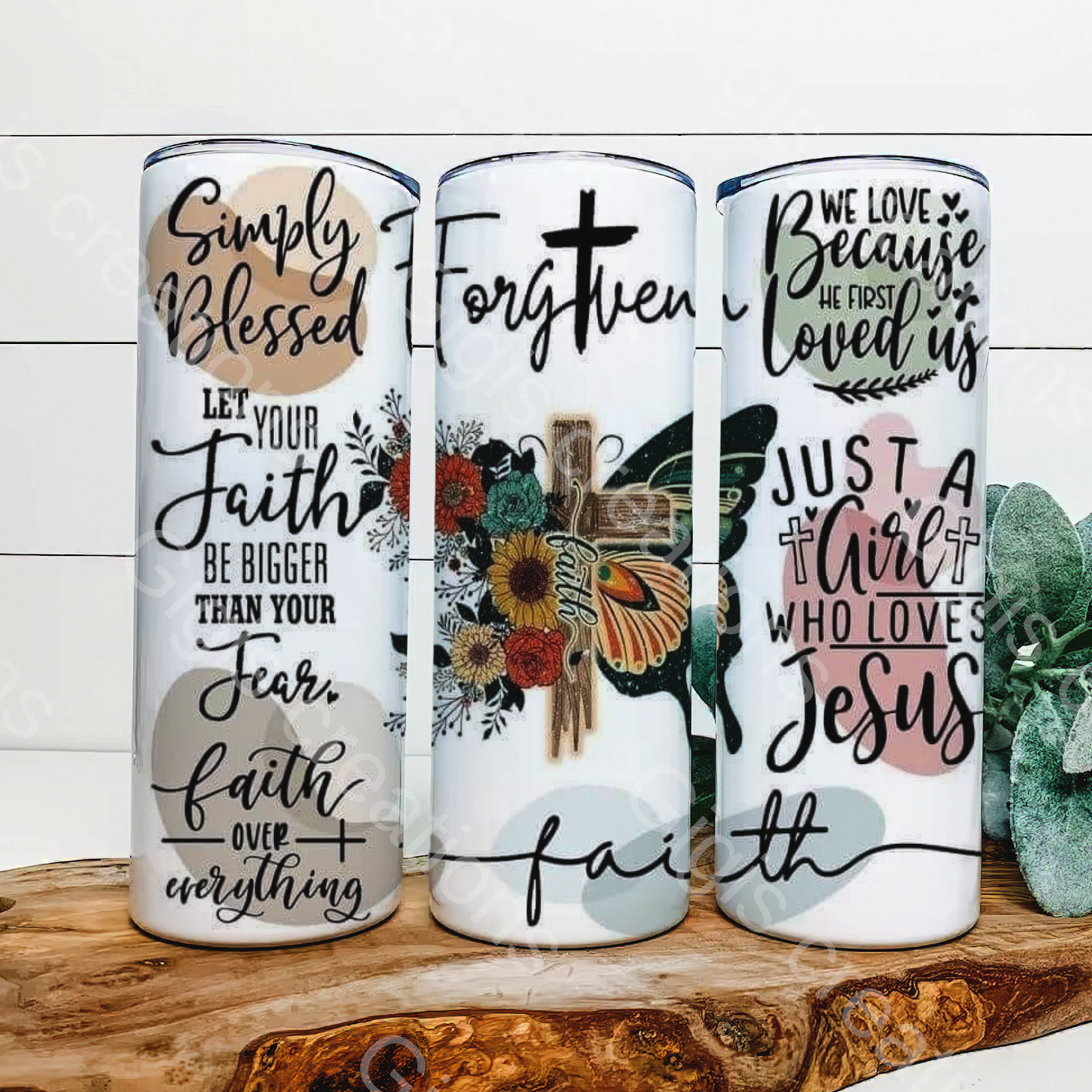 Faith 20 oz stainless tumbler