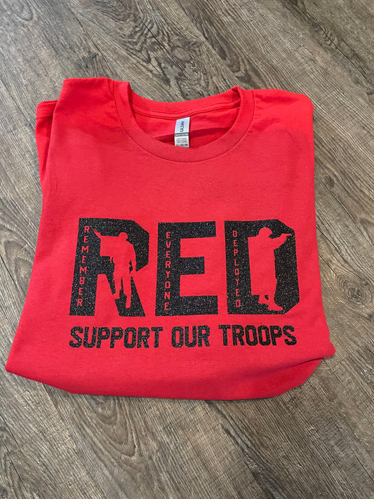 Remember Everyone Deployed (RED) Short Sleeved T-Shirt