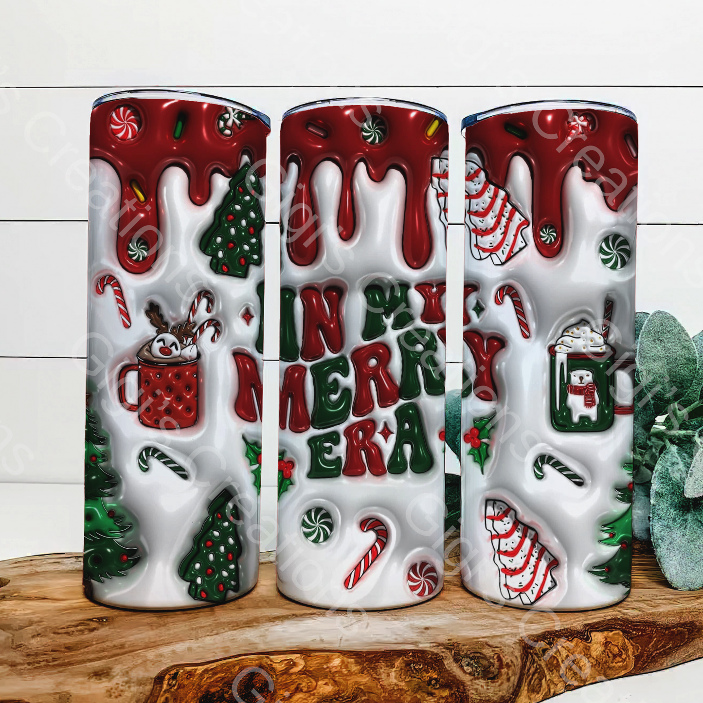 In My Merry Era Christmas Tumbler 20 oz stainless tumbler